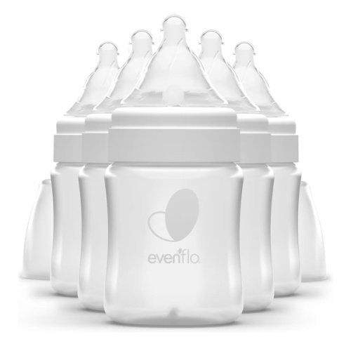 Evenflo Feeding Premium Proflo Venting Balance Plus Wide Neck Baby, Newborn and Infant Bottles - Developed by Pediatric Feeding Specialists - 5 Ounce (Pack of 6)