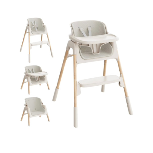 Mloong High Chair for Babies and Toddlers - Adjustable 4-in-1 Baby High Chairs with Dishwasher Tray, Easy Clean Highchair, Beige