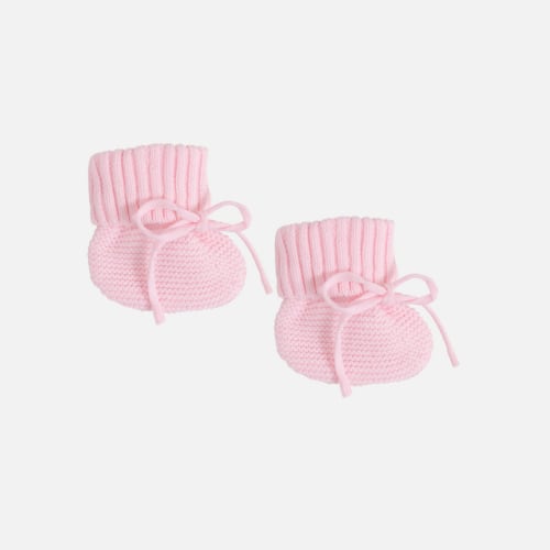 Knitted Booties - Ballerina Pink – La Sienna Couture