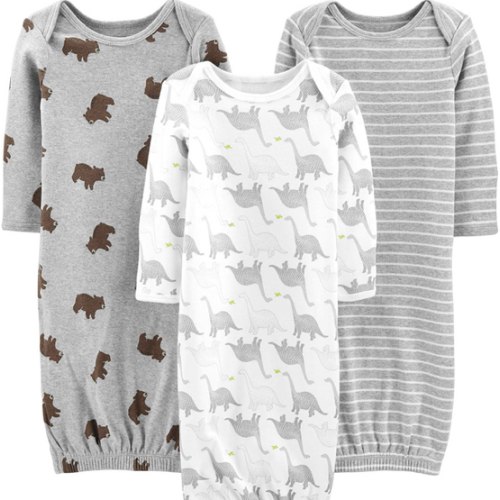 Simple Joys by Carter's Baby 3-pack Neutral Cotton Sleeper Gown