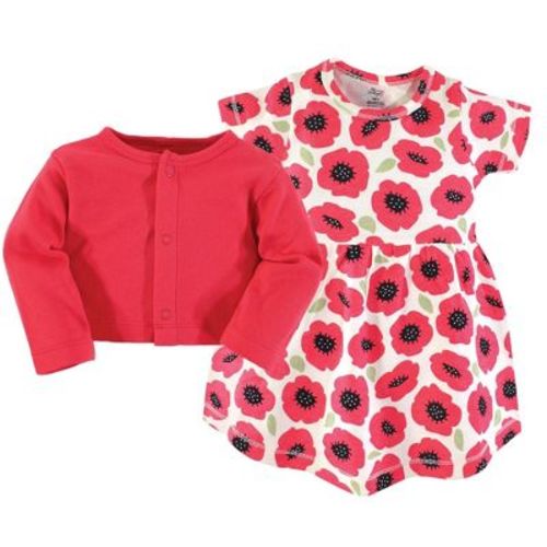 Luvable Friends Touched by Nature Dress and Blouse 2pc, Poppy Bloom, 3-6M