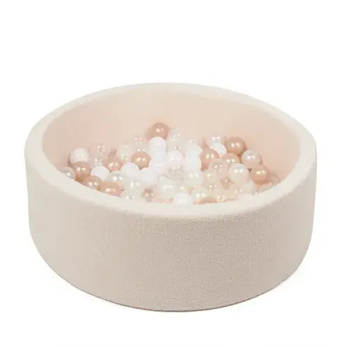 BabyLo Ball Pit (200 Balls) In Boucle Fabric | Baby Bunting AU