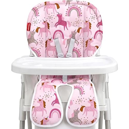 Baby High Chair Cover Replacement, Pink Rainbow