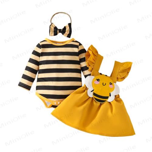 Baby 2-Piece Yellow Bee Set with Headband