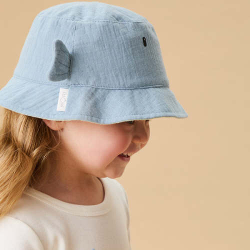 Fish Bucket Hat Blue / 0 - 3 M