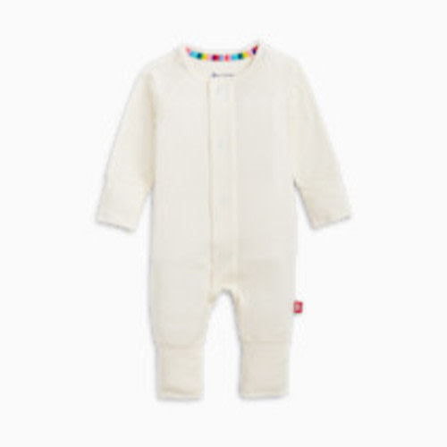 Magnetic Me Modal Magnetic Convertible Coverall - Egret, Newborn