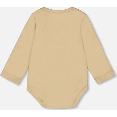 Organic Cotton Onesie, Light Caramel - Deux par Deux | Maisonette