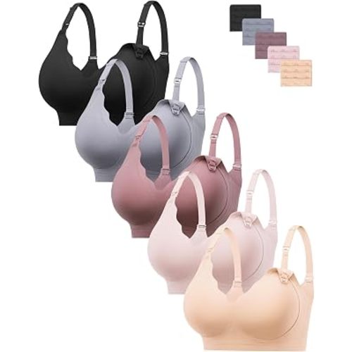 HBselect Nursing Bras for Breastfeeding Comfort Jelly Seamless Nursing Bra