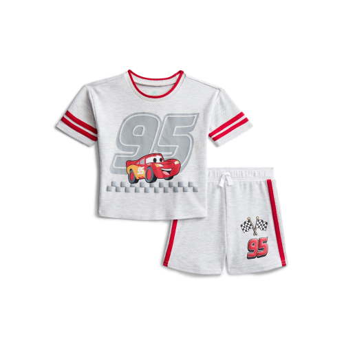 Pixar Cars Baby Boys Athletic Graphic T-Shirt and Shorts Set, 2-Piece, Sizes 0/3M-24M