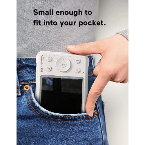 Momcozy Baby Monitor with 2 Cameras 5" 1080P Split Screen Video Baby Monitor with Camera and Audio no WiFi for Baby Safety 5000mAh Battery Infrared Night Vision 2-Way Audio 960ft Range Ideal Gift - BM01 with 2 camera