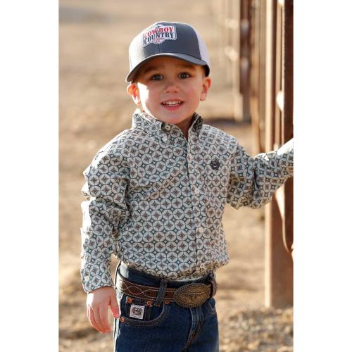 Cinch Boy's Long Sleeve Shirt - Cream – Irvine Tack & Western Wear