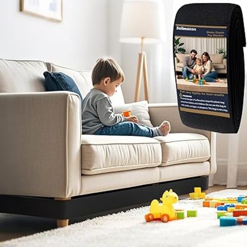 Under Couch Blocker for Kids and Pet Toys, 3 inch x 123inch, Toy Blocker for Bed and Furniture, Stop Toys Going Under Sofa