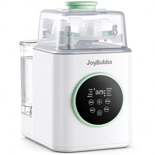 Bottle Washer, Steamer & Dryer 19-Min All-in-One Baby | 29 Spray Jets, Steam Clean, Fits 4-6 Bottles + Pump Parts & Baby Essentials, 60 Tablets + 1-Year Warranty