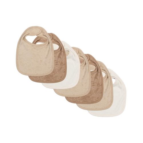 Medium Brown Baby 7 Pack Bibs | Best&Less™ Online