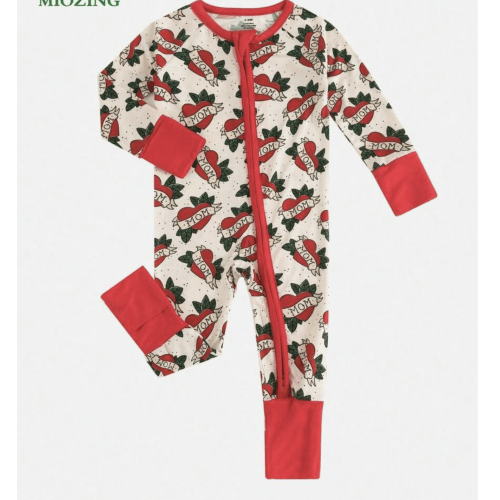 baby heart mom romper