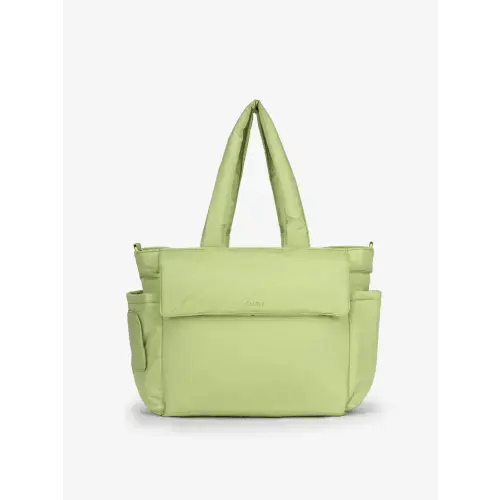 Diaper Tote Bag with Laptop Sleeve - LIME