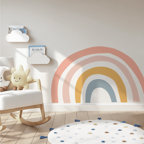 Warm Rainbow Wall Decal