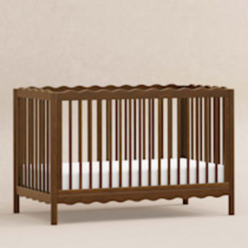 babyletto Swell 4-in-1 Convertible Crib with Conversion Kit - Natural Walnut