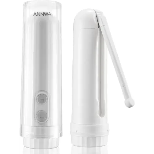 Travel Portable Bidet Sprayer 140mL Nozzle 180° Adjustment IPX6 Handheld Bidet for Personal Hygiene Cleaning, Baby Wash, Postnatal Care, Perineal & Hemorrhoid Treatment(NHJ002E)