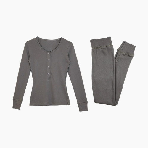 L'ovedbaby Women's Organic Lounge Set - Gray, M