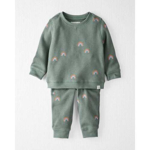 Baby 2-Piece Organic Cotton Waffle Knit Top & Pant Set - Little Planet | Carter's