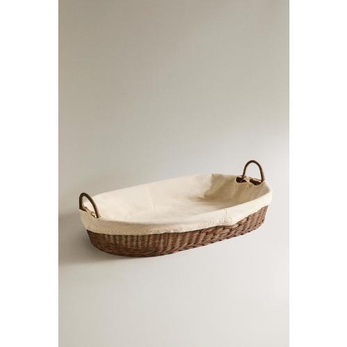 RATTAN CHANGING BASKET