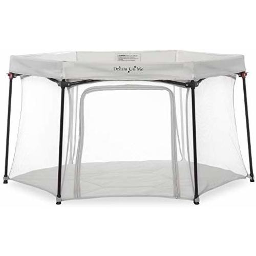 Dream On Me Onyx Playpen - Playpen Gray