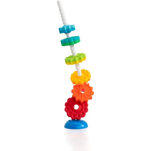 Fat Brain Toys SpinAgain, Baby Stacking & Spinning Toys for Toddlers Ages 1+