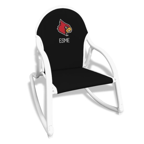 Children's Black Louisville Cardinals Personalized Rocking Chair