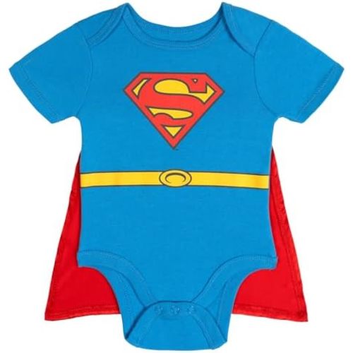 WARNER BROS Justice League Baby Boys' Cosplay 2-Piece Bodysuit and Cape Set