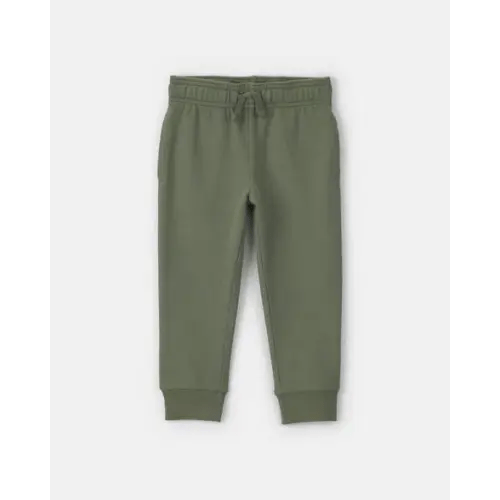 Toddler Boy French Terry Joggers - Olive Green | Carter's