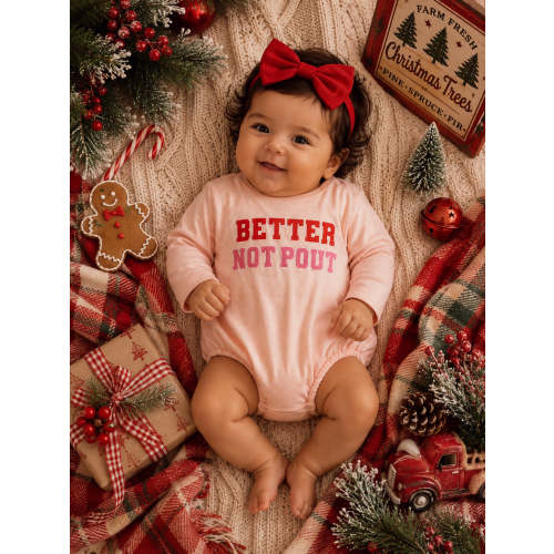 Better Not Pout / Organic Long Sleeve T-Shirt Bubble – SpearmintLOVE
