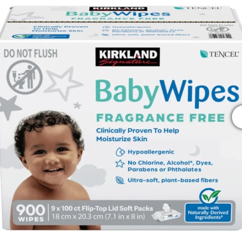 Kirkland Signature Baby Wipes Fragrance Free