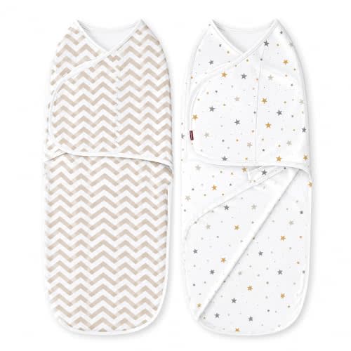 Momcozy Swaddle Sack & Sleep Sacks Ideal for Baby 0-3 Months, Starry