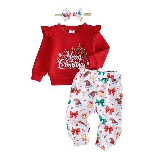 Mioglrie Toddler Baby Girl Clothes Fall Winter Sweatsuit Newborn Sweatshirt Sweat Pant Sets Outfits Infant Girls Clothing