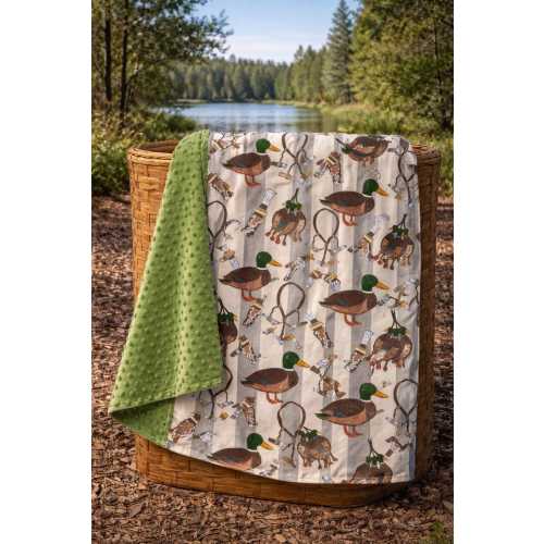 Duck Call Minky Blanket