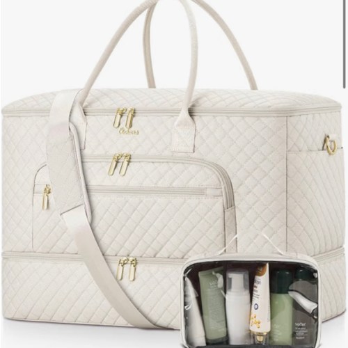 Travel Duffle Bag, Wide Open Large Weekender Bag Overnight Bags for Women