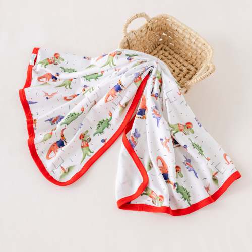 Ole Miss Dinos All-Stars Organic Cotton Baby Blanket