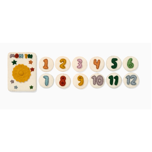 Felt Month Baby Milestone Card Set