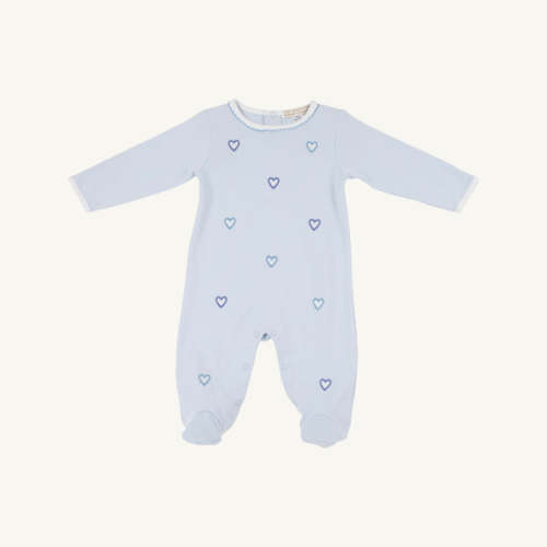 Rock Me Romper - Buckhead Blue with Hearts