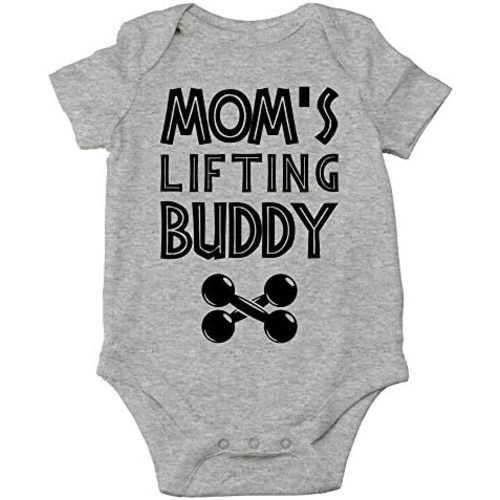 CBTwear Mom's Lifting Buddy - Baby Clothes - Funny Newborn Bodysuit Outfits for Boys and Girls