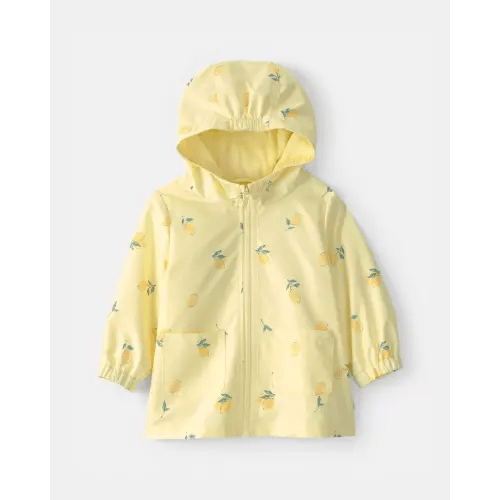 Baby Girl Lemon Raincoat - Yellow | Carter's