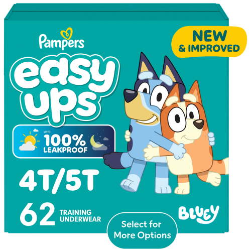 Pampers Easy Ups Training Pants Size 6 (4T5T), 62 Count (Select for More Options)