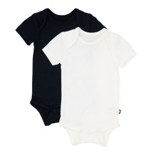 Kyte Baby 2-Pack Short Sleeve Bodysuit in Cloud and Midnight Cloud/Midnight 6-12 Months