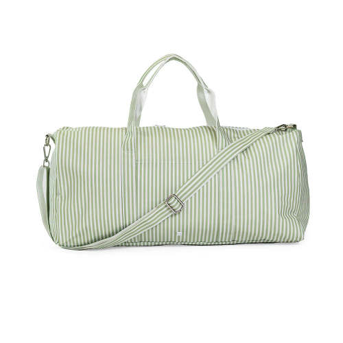 XL Weekender Duffel Bag Pimlico Stripe Sage by TRVL Design | Lila & Hayes