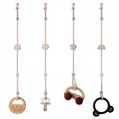 Andy Bear Toy Straps for Kids Toy Safety Straps Silicone High Chair Toys Straps Toddler Bottle Straps for Strollers, High Chair, Car Seat, Stroller Accessories-Shifting Sand