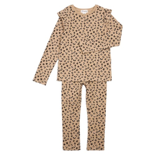 Ruffle Trim Top & Leggings Set