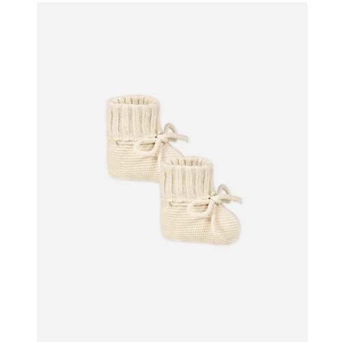 Knit Booties || Heathered Natural