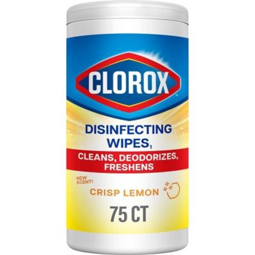 Clorox Crisp Lemon Disinfecting Wipes Bleach Free Multi-Surface Cleaning Wipes - 75ct​