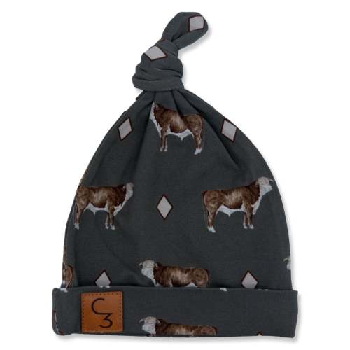 Hereford Bull Newborn Baby Hat – Cowkid Clothing Company
